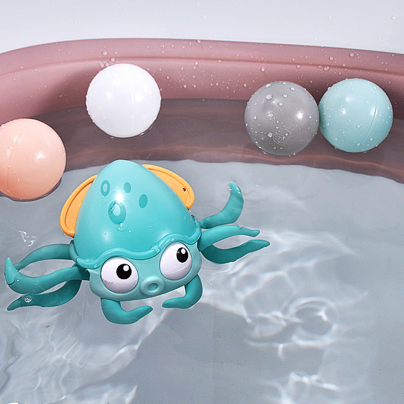 Summer Bathing Bath Toys Octopus Clockwork Swimming Kids