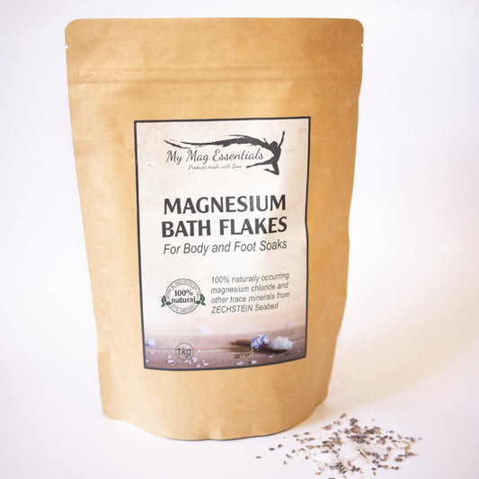 Magnesium Bath Flakes - for Body and Foot Soak 1kg Bag