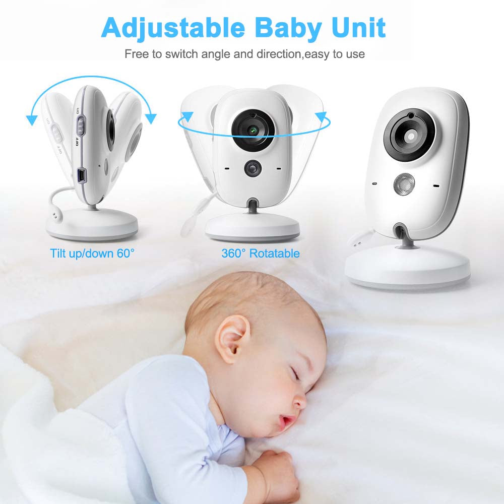 Hridz VB603 Video Baby Monitor 2.4G Wireless With 3.2 Inches LCD