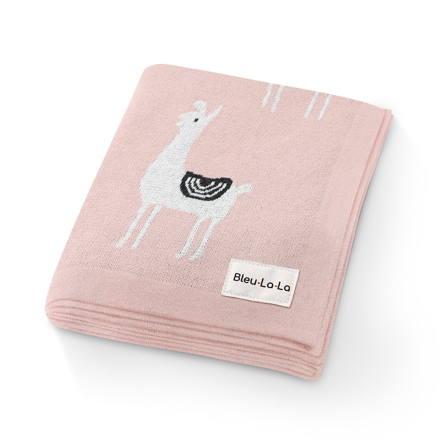 Luxury Knit Llama Swaddle Baby Blanket